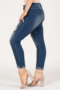 Women's Dream High Rise Cuffed Ankle -Wana Fashion Shop 1002094 458 3