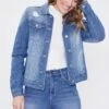 Women's Distressed Denim Jacket -Wana Fashion Shop 1002186 459 3