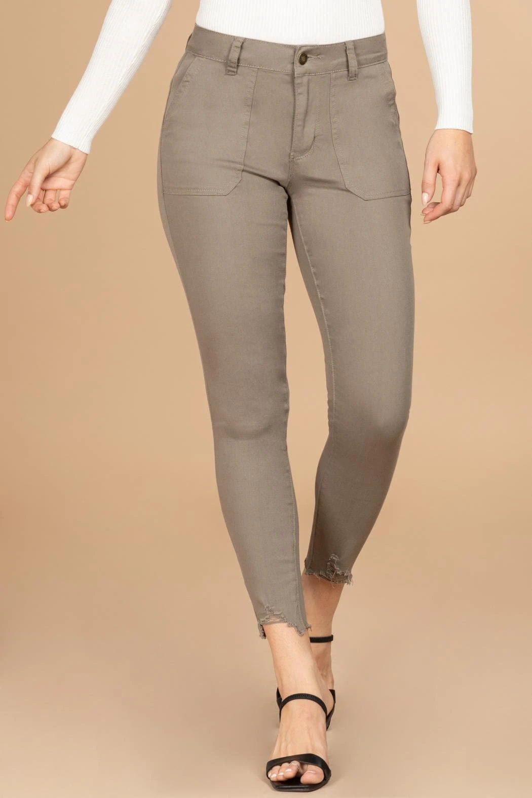 Women's Mid Rise Ankle Jean With Patch Pockets 11 Women's Mid Rise Ankle Jean With Patch Pockets - Image 9