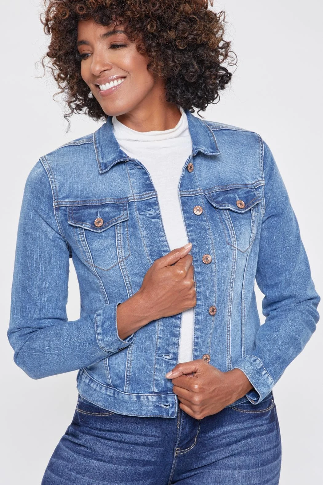 Women's Classic Denim Jacket 8 Women's Classic Denim Jacket - Image 6