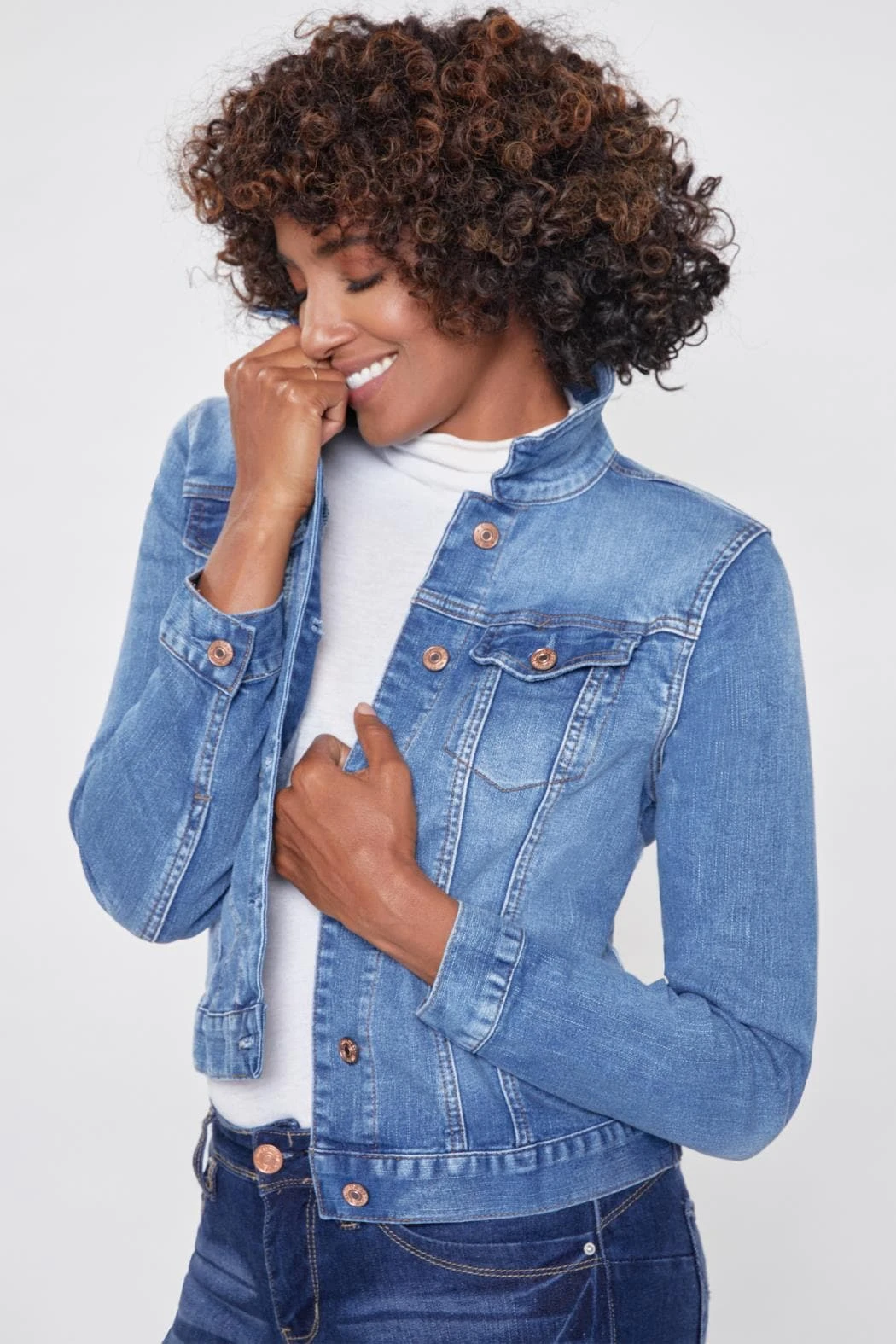 Women's Classic Denim Jacket 7 Women's Classic Denim Jacket - Image 5