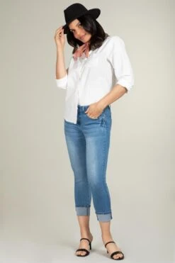 Women's Petite Mega Cuff Anklet Jean -Wana Fashion Shop 1003714 459 2 a2a86409 93ea 4b46 9999 8e7fd622caea