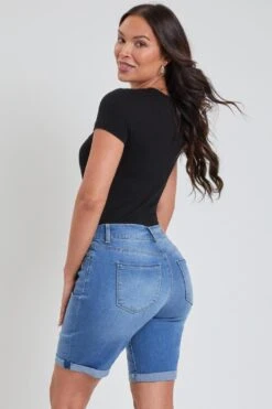 Women's Petite Tummy Control Rolled Cuff Bermuda Denim -Wana Fashion Shop 1003738 459 0 b7b08d0e 04b7 40e5 99ae 2c69cf3c58b1