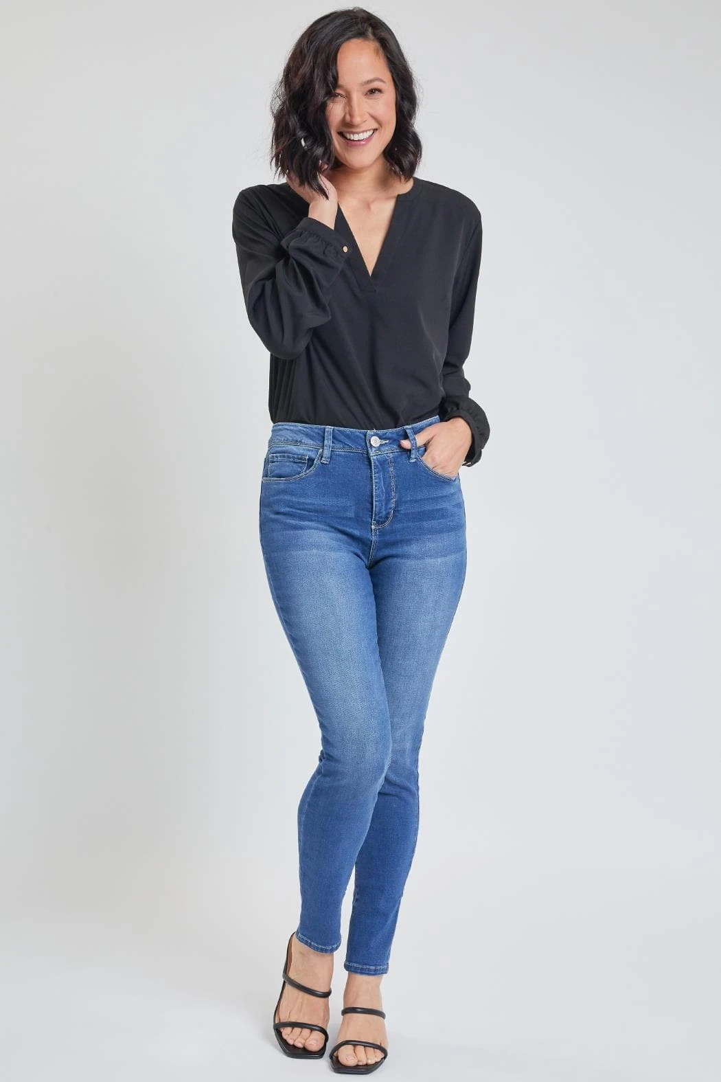 Women's Tummy Control High Rise Essential Skinny Jeans 14 Women's Tummy Control High Rise Essential Skinny Jeans - Image 12