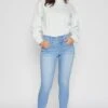 Women's Petite 3 Button High Rise Skinny Jean -Wana Fashion Shop 1003842 456 3 76c80857 1700 43ba b76d c8fc058edec0