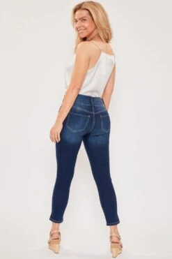 Women's Petite 3 Button High Rise Skinny Jean -Wana Fashion Shop 1003842 473 2 e9de5d84 ec40 47ed a65f 4e0e76ce560b