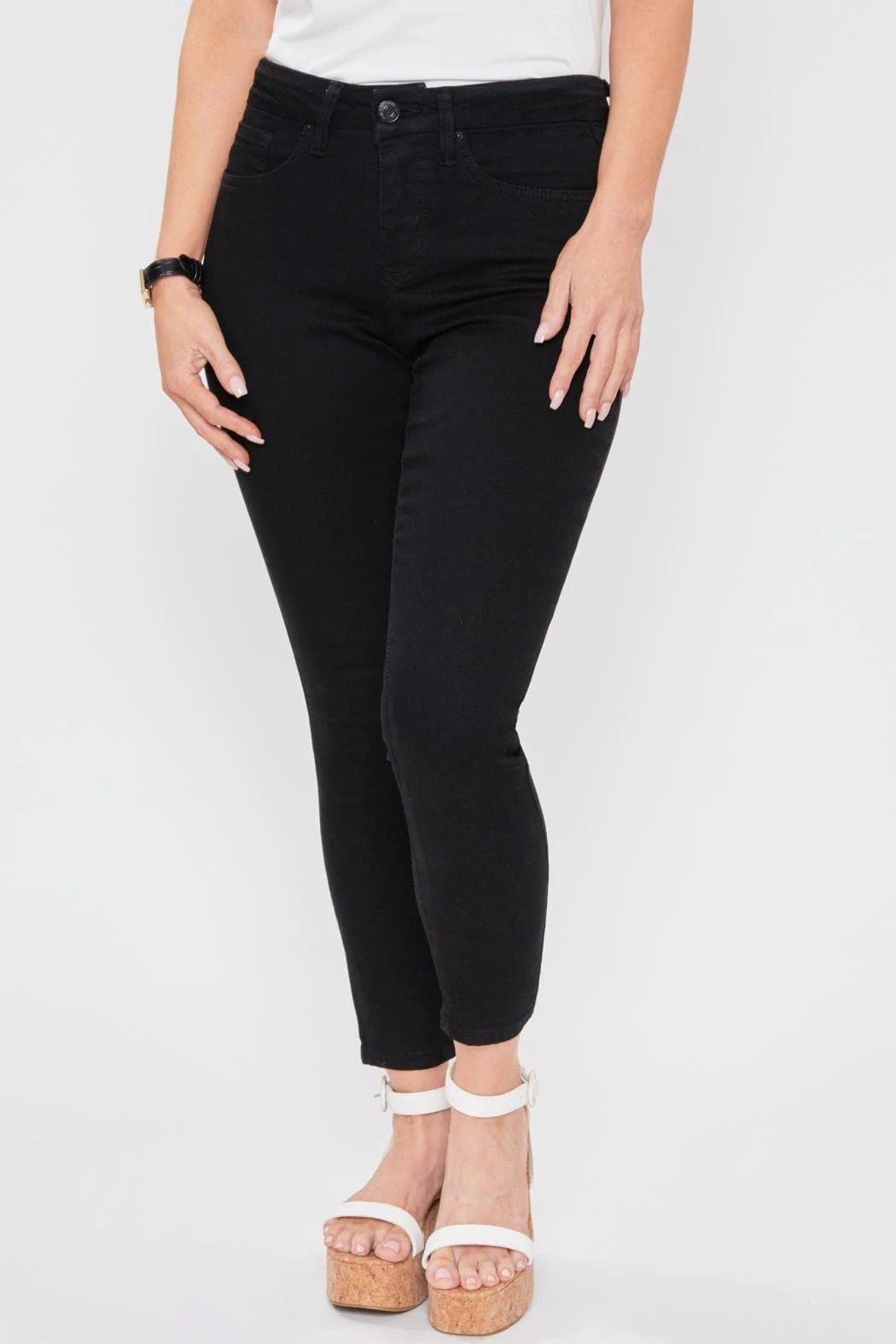 Women's Petite Curvy Fit High Rise Skinny Jean 4 Women's Petite Curvy Fit High Rise Skinny Jean - Image 2