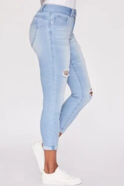 Women's Sustainable WannaBettaButt Cuff Ankle Jeans -Wana Fashion Shop 1008902 507 1