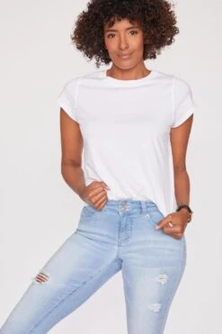 Women's Sustainable WannaBettaButt Cuff Ankle Jeans