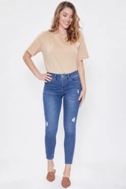 Women's Curvy Fit High Rise Skinny Sustainable Jean -Wana Fashion Shop 1008905 478 3