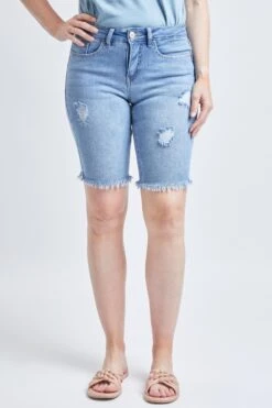 Women's Vintage Dream Bermuda Shorts With Frayed Hem 28 Women's Vintage Dream Bermuda Shorts With Frayed Hem -Wana Fashion Shop 1008918 068 1 e1f85c60 09ad 424b 960c 4df365baf8fc