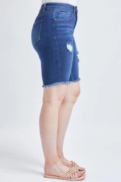 Women's Vintage Dream Bermuda Shorts With Frayed Hem 37 Women's Vintage Dream Bermuda Shorts With Frayed Hem -Wana Fashion Shop 1008918 072 2 84e9b1a9 577d 4ea9 93df 883f42bfe4e2