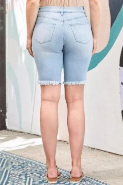 Women's Vintage Dream Bermuda Shorts With Frayed Hem 34 Women's Vintage Dream Bermuda Shorts With Frayed Hem -Wana Fashion Shop 1008918 491 3 75cff1e2 f7e3 41bc 9a4f 449abd6f07e6