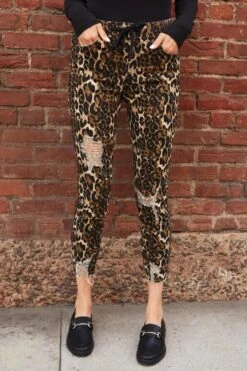 Women's High Rise Ankle Joggers 28 Women's High Rise Ankle Joggers -Wana Fashion Shop 1008920 611 1