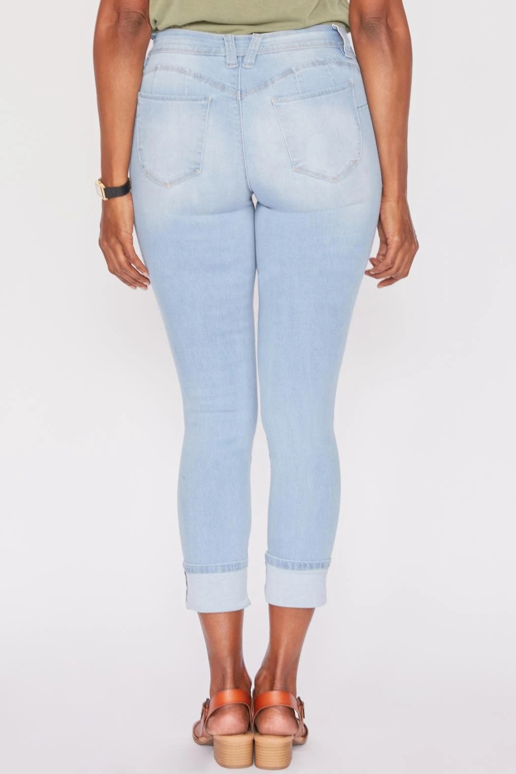 Women's Sustainable WannaBettaButt Mega Cuff Ankle Jeans 12 Women's Sustainable WannaBettaButt Mega Cuff Ankle Jeans - Image 10