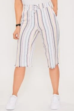 Women's Petite Linen Capri With Fray Hem -Wana Fashion Shop 1008950 102 1 8b736f35 b48c 4734 be64 c1e036015626