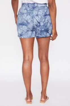 Women's Linen Lounge Shorts With Elastic Waistband -Wana Fashion Shop 1008957 003 3