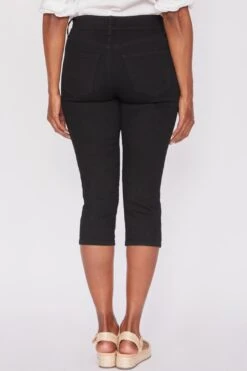 Women's Essential High Rise 2-Button Slim Stretch Capri -Wana Fashion Shop 1008959 591 0