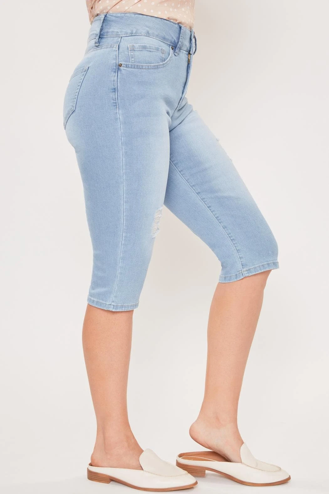 Women's Petite 2 Button Capri 9 Women's Petite 2 Button Capri - Image 7