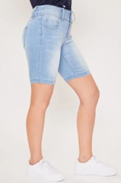 Women's Petite 3 Button Clean Hem Bermuda -Wana Fashion Shop 1008968 456 1 0cdf4164 72e2 4f99 ac33 2595e9ec2abe