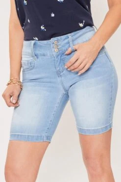 Women's Petite 3 Button Clean Hem Bermuda -Wana Fashion Shop 1008968 456 3 7e79a2b1 9243 40fc b38d 5e25ccedc65f