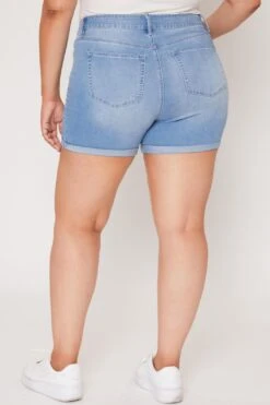 Women's Plus Size Essential Cuffed Shorts -Wana Fashion Shop 1008971 456 1
