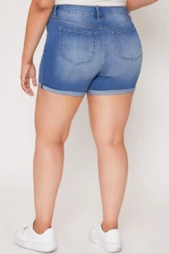 Women's Plus Size Essential Cuffed Shorts -Wana Fashion Shop 1008971 459 0