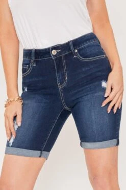 Women's Essential 1 Button Double Cuff Bermuda -Wana Fashion Shop 1008979 473 0