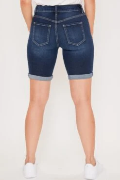 Women's Essential 1 Button Double Cuff Bermuda -Wana Fashion Shop 1008979 473 2