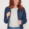 Women's Classic Fit Denim Jacket 1 Women's Classic Fit Denim Jacket -Wana Fashion Shop 1008985 622 0