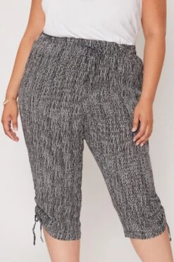 Women's Plus Size Linen Elastic Waist Capri With Side Ruched Hem Deal -Wana Fashion Shop 1008986 649 1 12e05577 fa33 44e2 a40b ebcb49492e21
