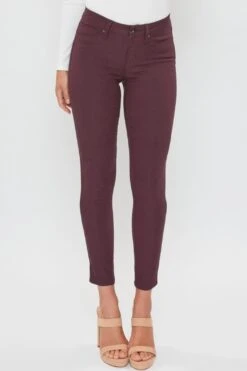 Women's Petite Comfort Stretch Pants, Plum -Wana Fashion Shop 1009000 034 3 382e6203 0cc3 4234 98df 2afb032374bb