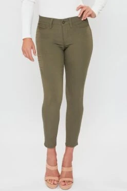 Women's Petite Comfort Stretch Pants, Olive -Wana Fashion Shop 1009000 656 2 b0d534fa 0fd2 46f5 968e 3f500dc5ac5f