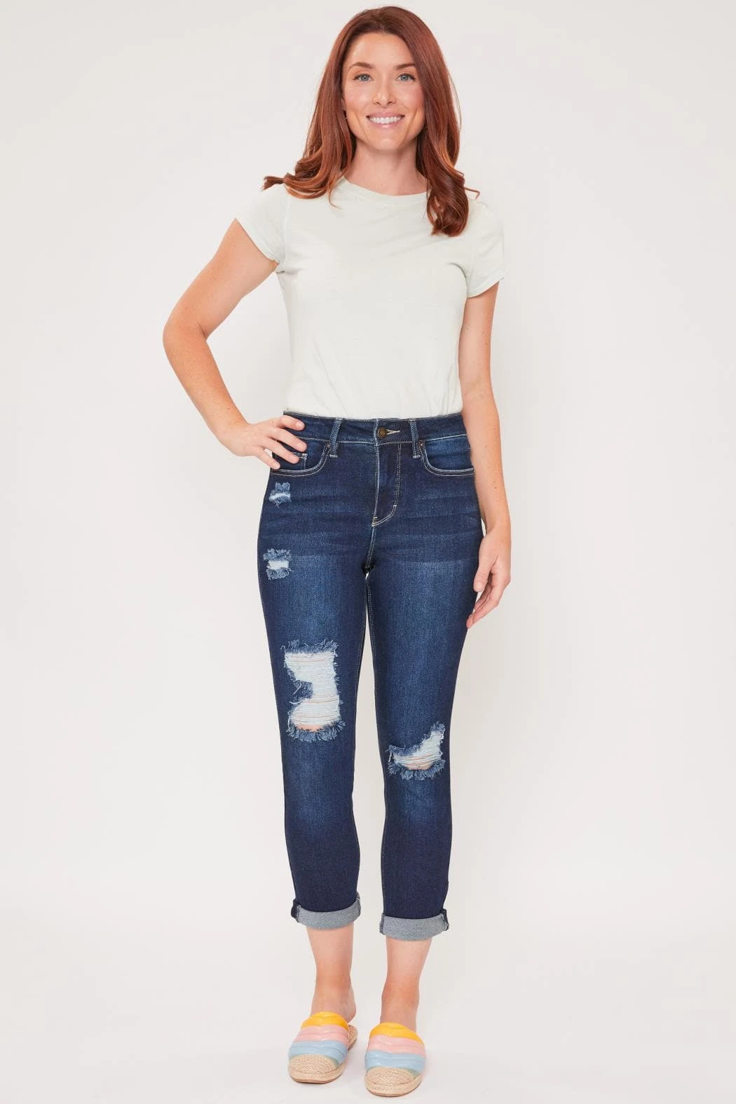 Women's Vintage 5 Pocket Slim Straight Cuff Jean 7 Women's Vintage 5 Pocket Slim Straight Cuff Jean - Image 5