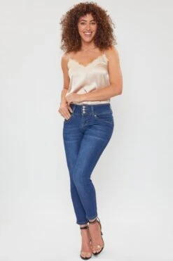 Women's Petite WannaBettaButt 3 Button Skinny Ankle Sustainable Jean 34 Women's Petite WannaBettaButt 3 Button Skinny Ankle Sustainable Jean -Wana Fashion Shop 1009024 484 0