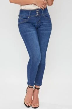 Women's Petite WannaBettaButt 3 Button Skinny Ankle Sustainable Jean 35 Women's Petite WannaBettaButt 3 Button Skinny Ankle Sustainable Jean -Wana Fashion Shop 1009024 484 3