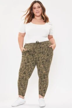 Women's Plus Size Raw Hem Pull On Pants -Wana Fashion Shop 1009033 672 0 7fd2623a 156b 4eef 9f43 50cc1c6742f7