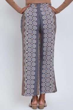 Women's Drawstring Wide Straight Pant With Tie -Wana Fashion Shop 1009043 687 3