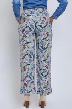 Women's Drawstring Wide Straight Pant With Tie -Wana Fashion Shop 1009043 689 2