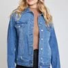 Women's Drop Shoulder Boyfriend Denim Jacket 1 Women's Drop Shoulder Boyfriend Denim Jacket -Wana Fashion Shop 1009050 191