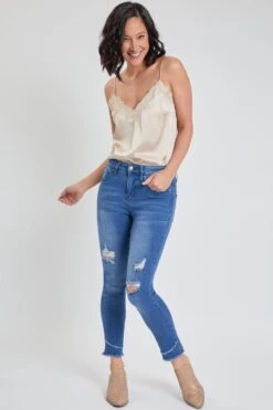 Women's High Rise Skinny Ankle Jean With Double Frayed Hem Sustainable -Wana Fashion Shop 1009061 459 0 3ead7bab 3293 4b1a bee5 3dd3cdf6158c