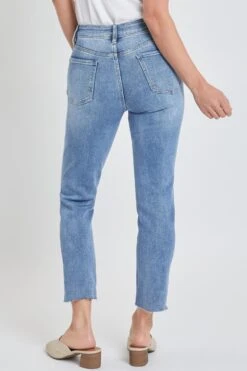 Women's Vintage Wash Straight Ankle Ripped Jean With Frayed Hem -Wana Fashion Shop 1009063 459 2 63370f36 f21d 4c81 8c45 40fa67eaf167