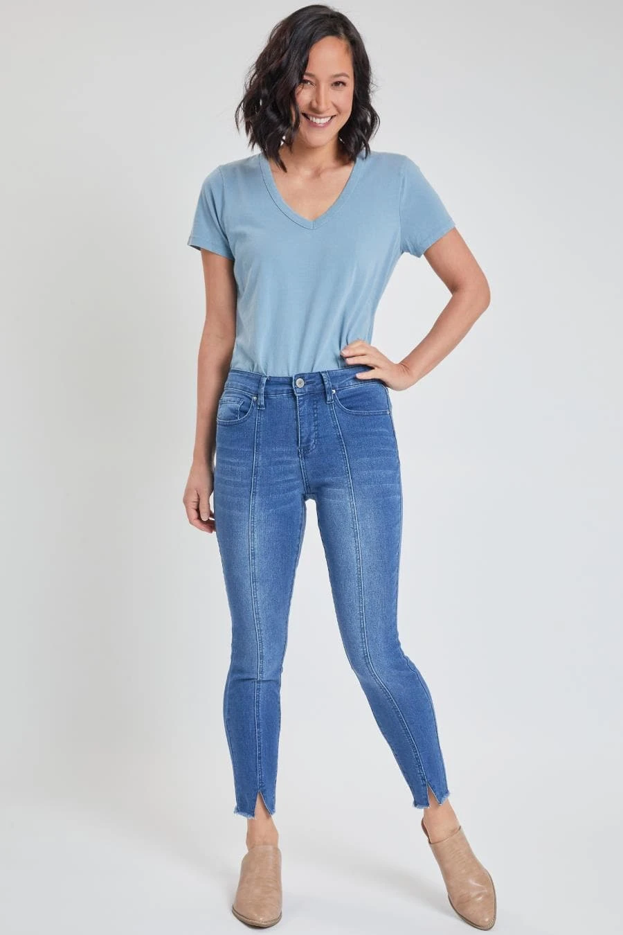 Women's High Rise Skinny Jean With Front Seam And Slit Detail Lifestyle Collection 15 Women's High Rise Skinny Jean With Front Seam And Slit Detail Lifestyle Collection - Image 13