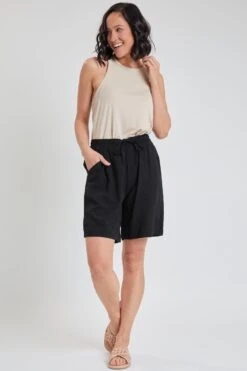 Women's Double Cuff Shorts With Pork Chop Pockets Deal -Wana Fashion Shop 1009070 001 0