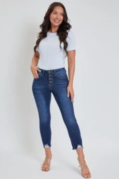 Women's Petite 4 Button Skinny Ankle Sustainable Jean -Wana Fashion Shop 1009072 473 1 69ad05c1 e3d8 4b25 8adf e470b43e79f3