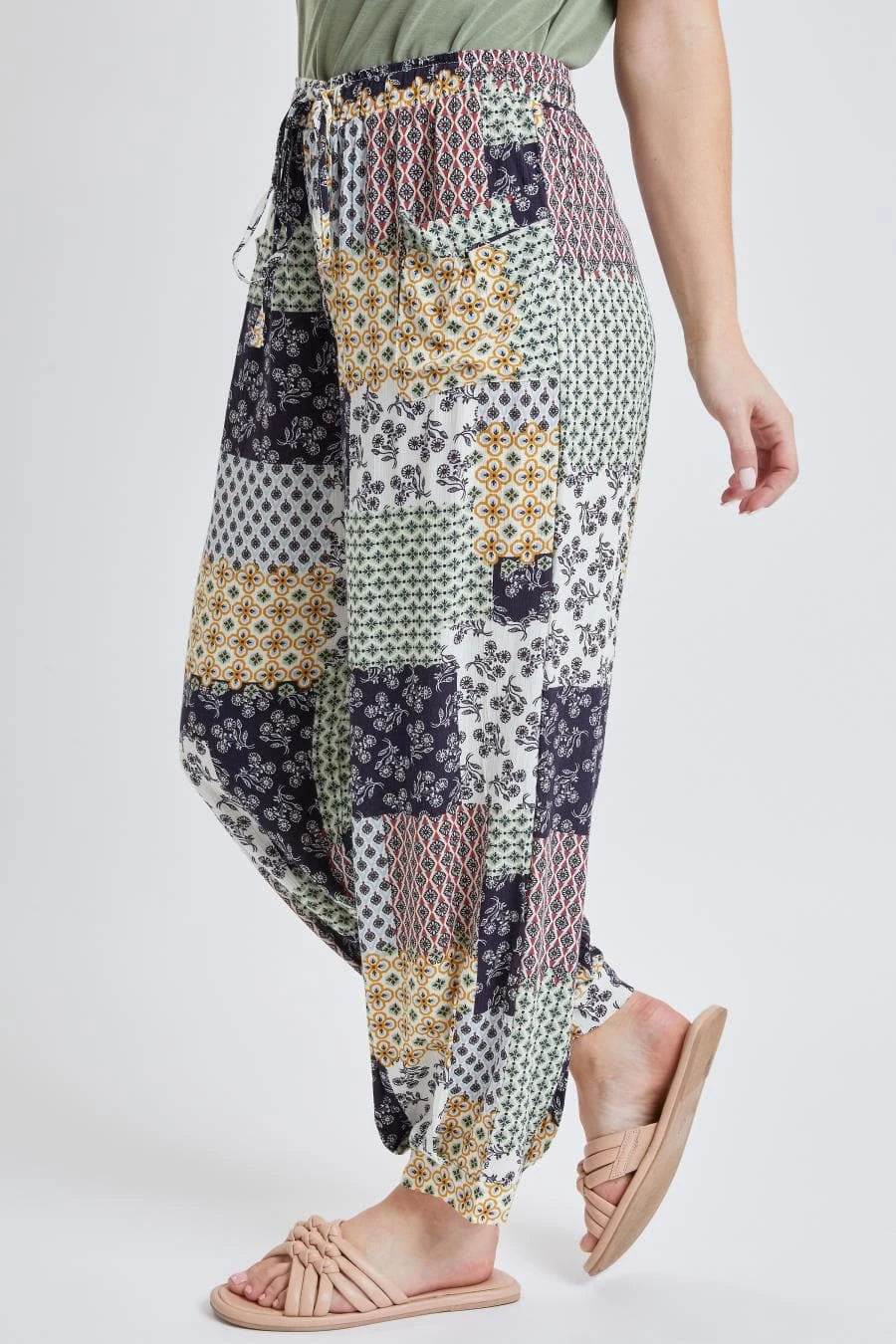 Women's Drawstring Wide Jogger Pant With Pleated Hem Lifestyle Collection 17 Women's Drawstring Wide Jogger Pant With Pleated Hem Lifestyle Collection - Image 15