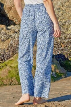 Women's High Rise Linen Blend Wide Leg Pant -Wana Fashion Shop 1009106 174 3