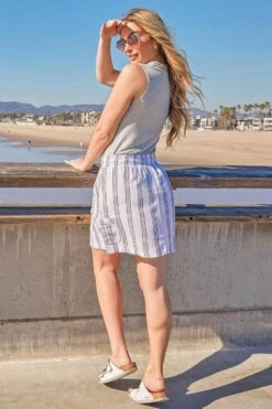 Women's High Rise Linen Cargo Skort -Wana Fashion Shop 1009108 640 1