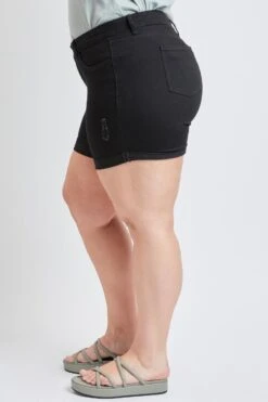 Women's Plus Size Curvy Fit High Rise Cuffed Shorts 32 Women's Plus Size Curvy Fit High Rise Cuffed Shorts -Wana Fashion Shop 1009122 001 1 18133ac9 5c41 4f6d 8a81 284b0c9d416d