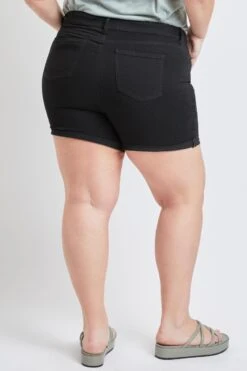 Women's Plus Size Curvy Fit High Rise Cuffed Shorts 33 Women's Plus Size Curvy Fit High Rise Cuffed Shorts -Wana Fashion Shop 1009122 001 2 986b778f 5233 4bc8 9f63 a52acbdb2996